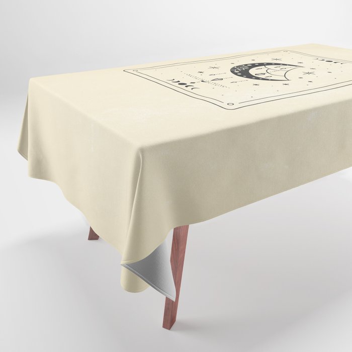 Mystic Moon & Stars: The Beige Edition Tablecloth Gallery Image 1