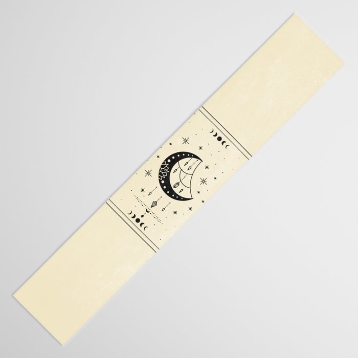 Mystic Moon & Stars: The Beige Edition Table Runner Gallery Image 3