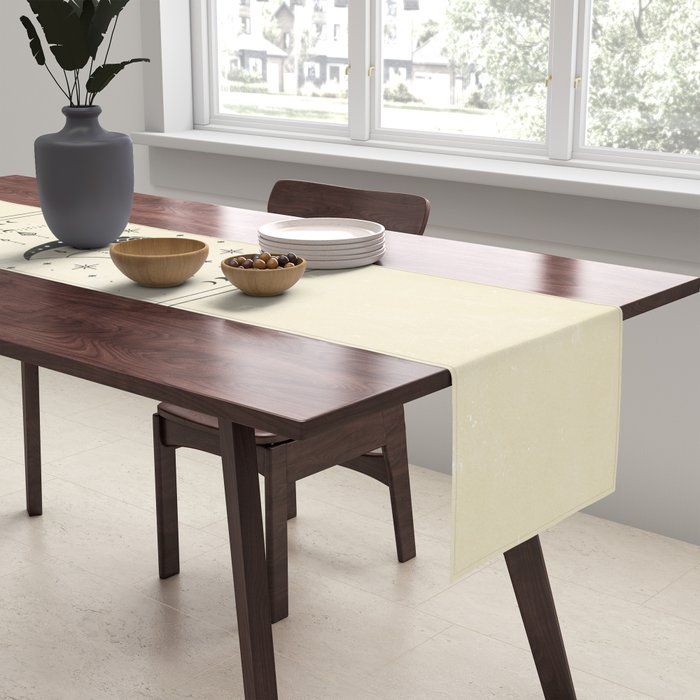 Mystic Moon & Stars: The Beige Edition Table Runner Gallery Image 2