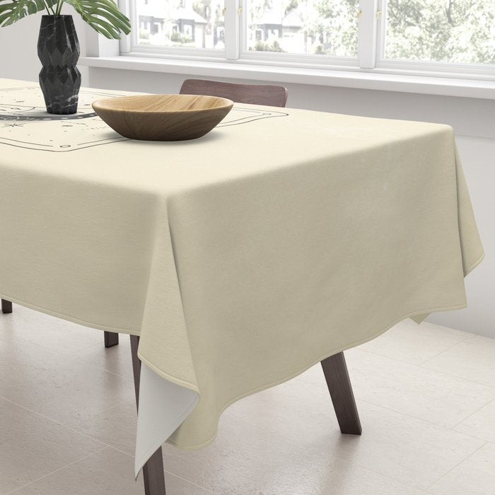 Mystic Moon & Stars: The Beige Edition Tablecloth Gallery Image 3