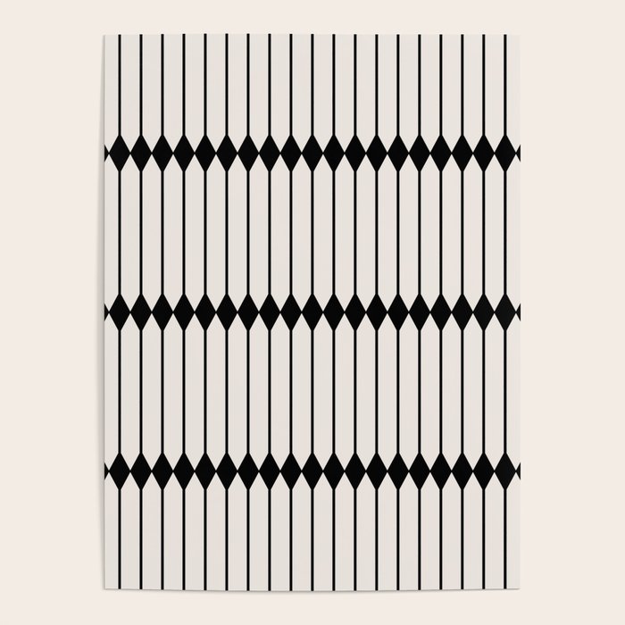 Minimal Geometric Pattern - Black Poster Gallery Image 4