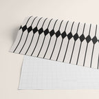 Minimal Geometric Pattern - Black Wrapping Paper Gallery Image 2