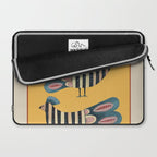 Striped Bird Pair II Laptop Sleeve Gallery Image 2
