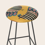 Striped Bird Pair II Stool Gallery Image 2