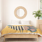 Striped Bird Pair II Duvet Cover Gallery Image 3