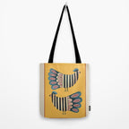 Striped Bird Pair II Tote Bag Gallery Image 2