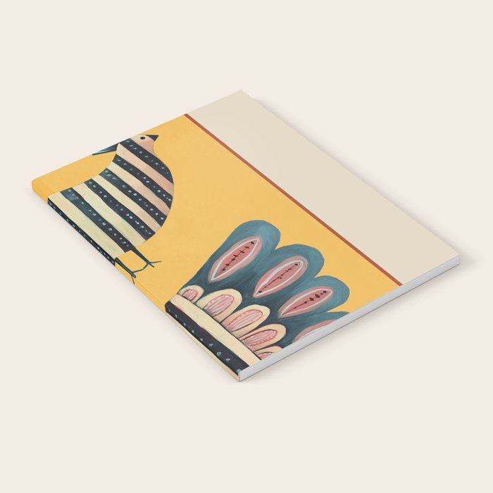 Striped Bird Pair II Notebook Gallery Image 1
