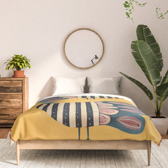 Striped Bird Pair II Comforter Gallery Image 3