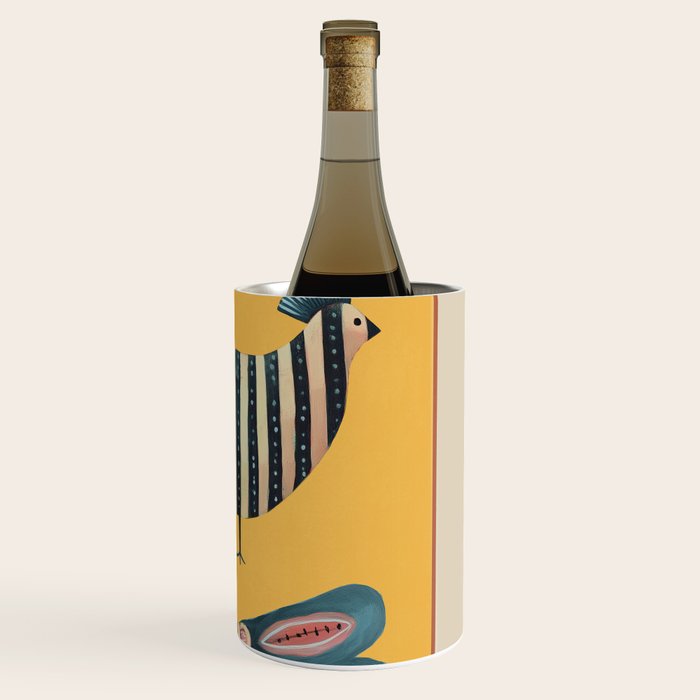 Striped Bird Pair II Wine Chiller Gallery Image 3