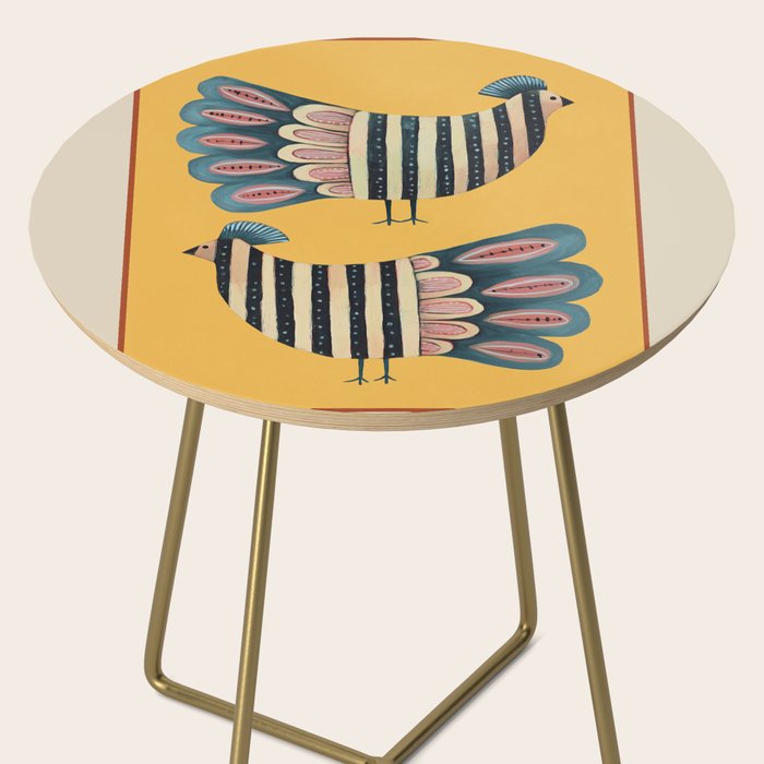 Striped Bird Pair II Side Table Gallery Image 2