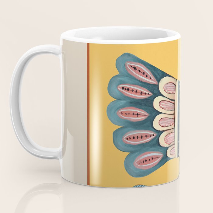 Striped Bird Pair II Coffee Mug Gallery Image 3