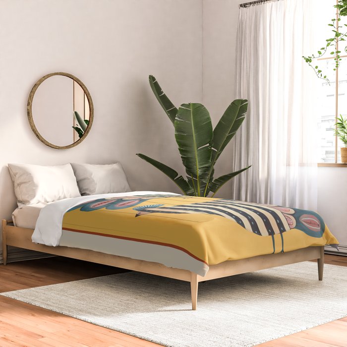 Striped Bird Pair II Comforter Gallery Image 2