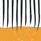 (White Background) Mid Century Modern Minimalist Rothko Inspired Color Field With Lines Geometric Style  Coffee Mug Gallery Image 2