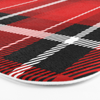 Red + Black Plaid Bath Mat Gallery Image 3
