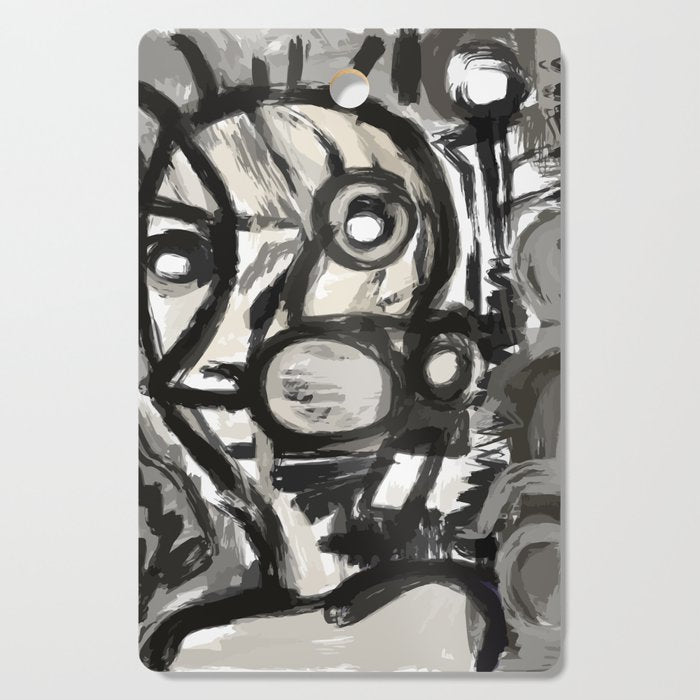 Grey Street art graffiti expressionist Cutting Board Gallery Image 1