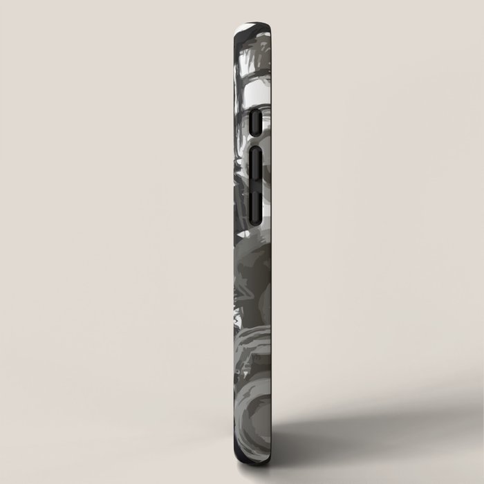 Grey Street art graffiti expressionist iPhone Case Gallery Image 2