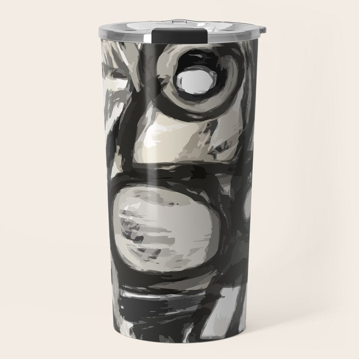 Grey Street art graffiti expressionist Travel Mug Gallery Image 1