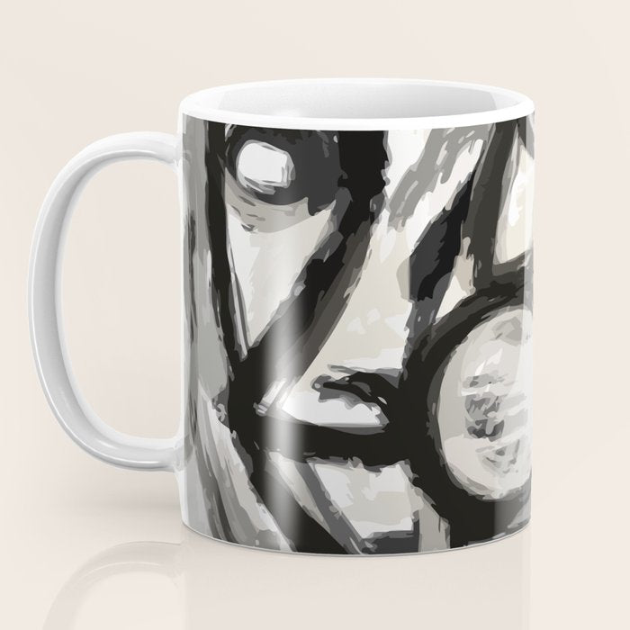 Grey Street art graffiti expressionist Coffee Mug Gallery Image 3