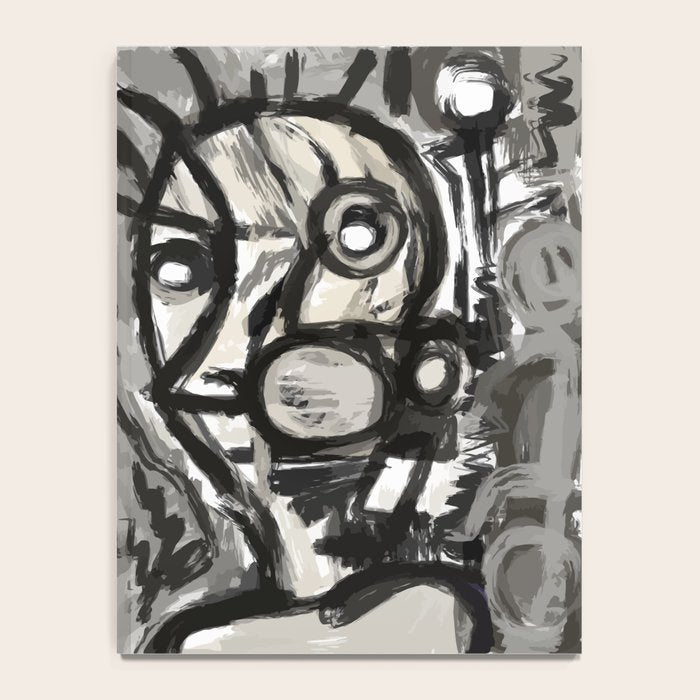 Grey Street art graffiti expressionist Notebook Gallery Image 4