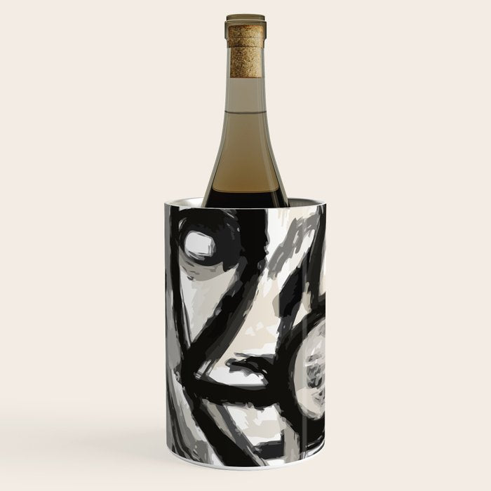Grey Street art graffiti expressionist Wine Chiller Gallery Image 2
