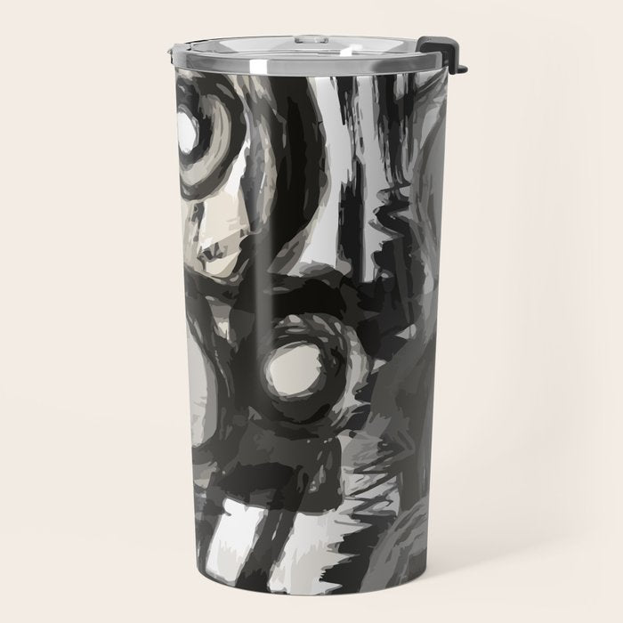 Grey Street art graffiti expressionist Travel Mug Gallery Image 2