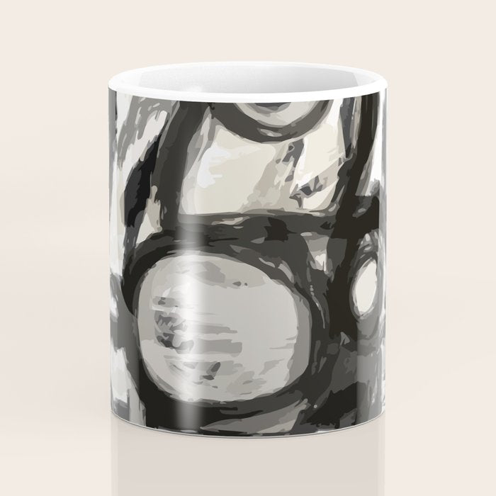 Grey Street art graffiti expressionist Coffee Mug Gallery Image 4