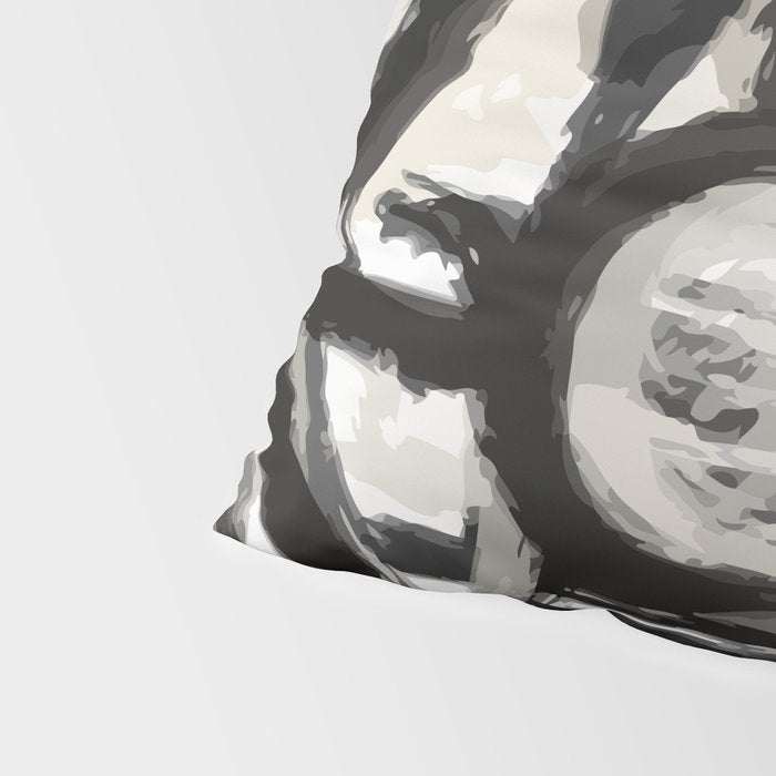 Grey Street art graffiti expressionist Pillow Sham Gallery Image 4