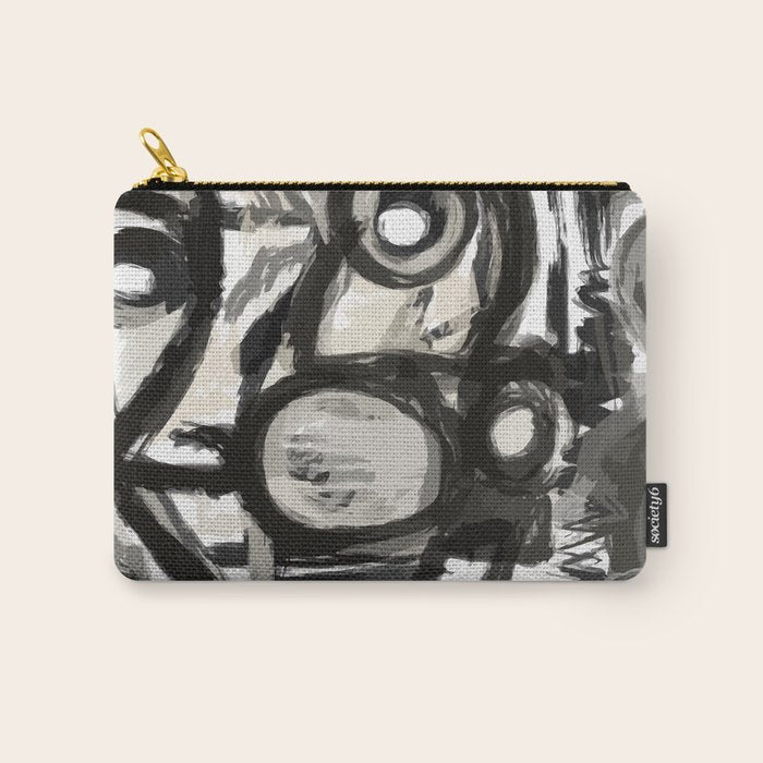 Grey Street art graffiti expressionist Carry All Pouch Gallery Image 1