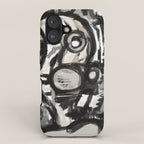 Grey Street art graffiti expressionist iPhone Case Gallery Image 1