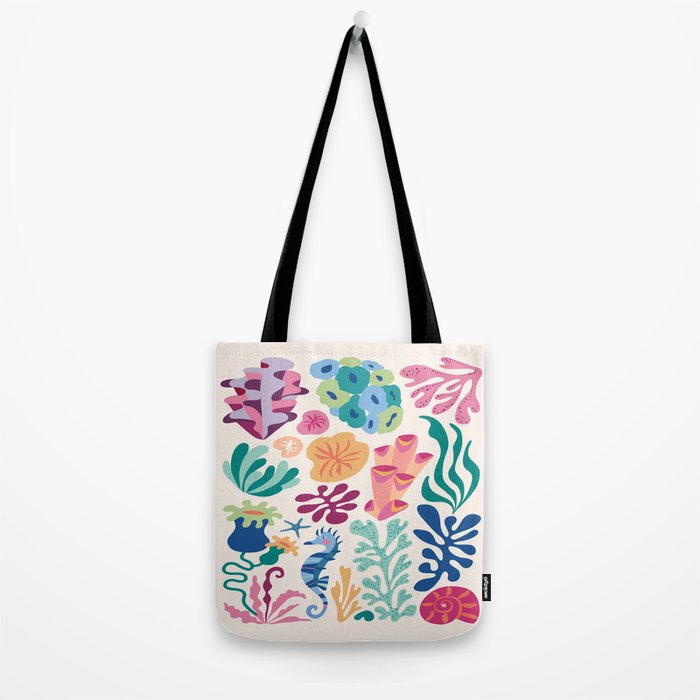 Modern Coral Pattern Tote Bag Gallery Image 2