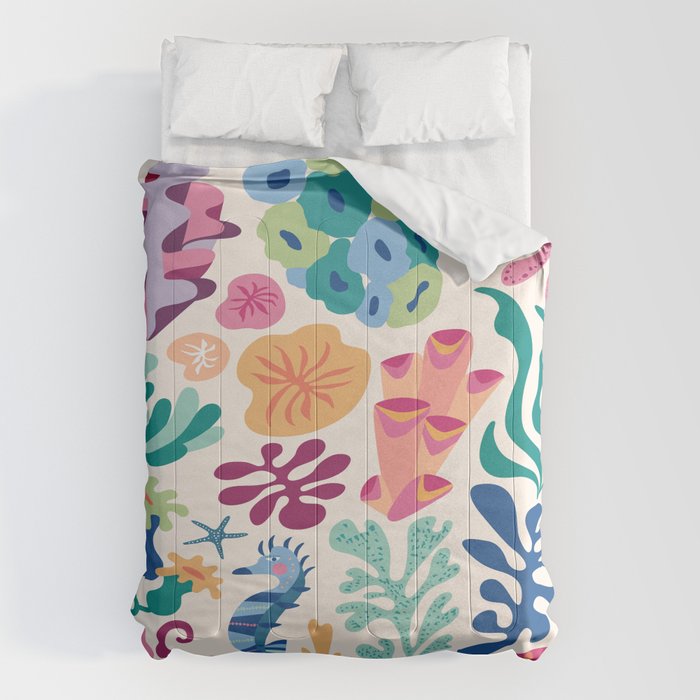 Modern Coral Pattern Comforter Gallery Image 1