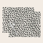 Black and White Spots pattern Placemat Gallery Image 1
