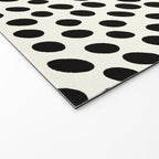 Black and White Spots pattern Welcome Mat Gallery Image 2