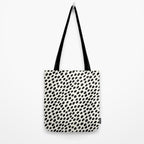 Black and White Spots pattern Tote Bag Gallery Image 2