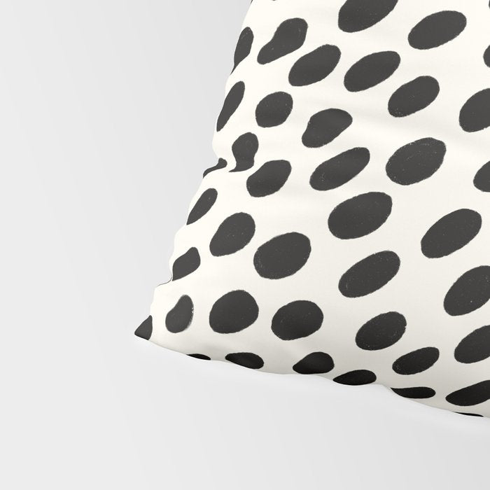 Black and White Spots pattern Pillow Sham Gallery Image 4