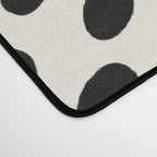 Black and White Spots pattern Desk Mat Gallery Image 4