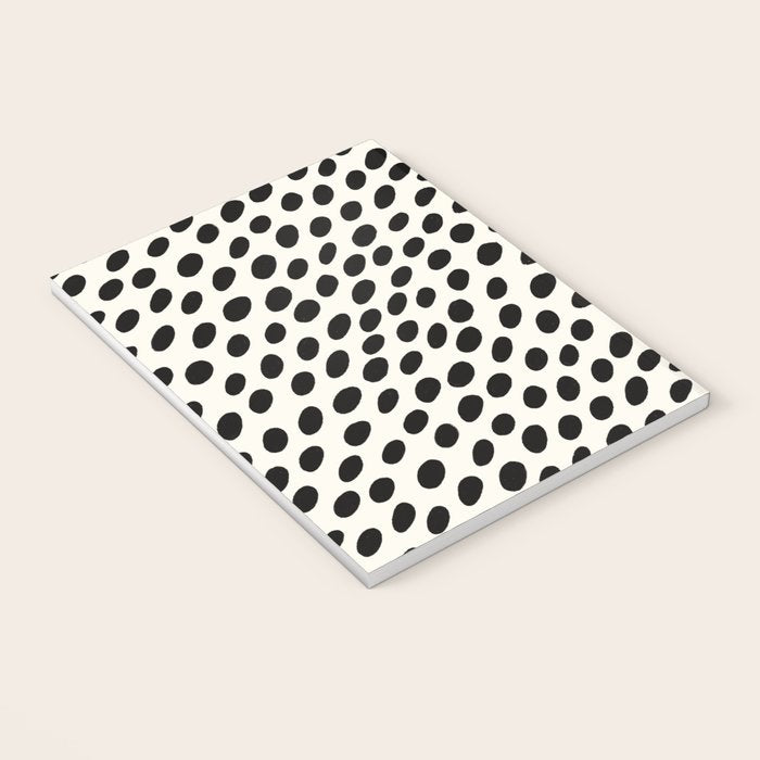 Black and White Spots pattern Notebook Gallery Image 3