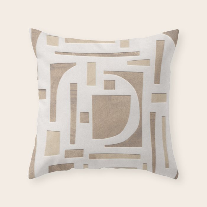 Abstract Paper Collage #3 Throw Pillow Gallery Image 6