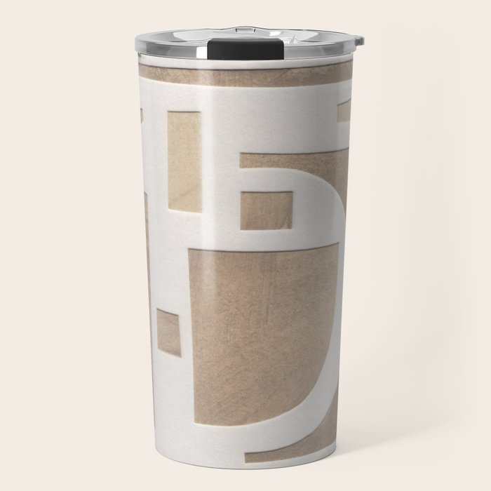 Abstract Paper Collage #3 Travel Mug Gallery Image 1