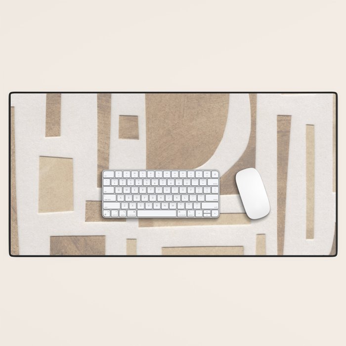 Abstract Paper Collage #3 Desk Mat Gallery Image 1