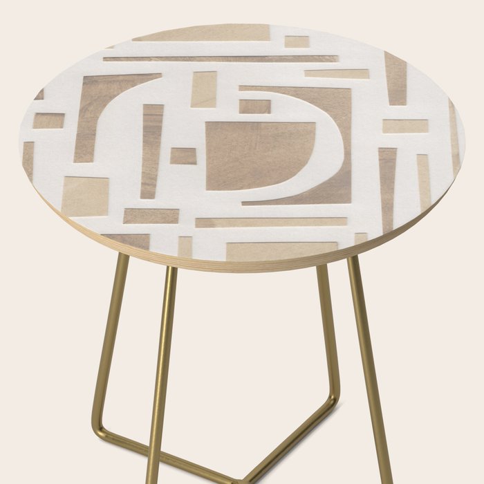 Abstract Paper Collage #3 Side Table Gallery Image 2