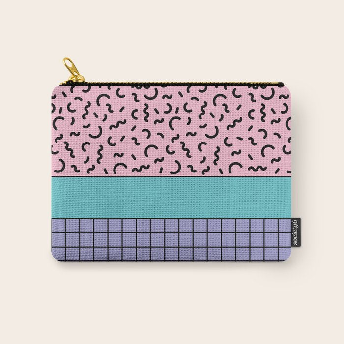 Memphis pattern 61 - 80s / 90s Retro Carry All Pouch Gallery Image 1