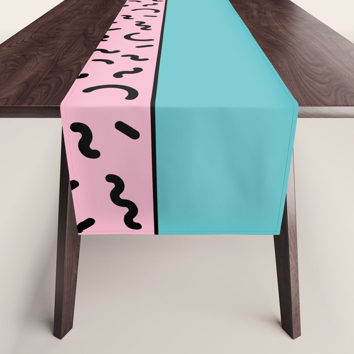 Memphis pattern 61 - 80s / 90s Retro Table Runner Gallery Image 1