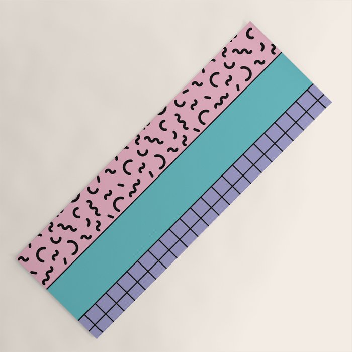 Memphis pattern 61 - 80s / 90s Retro Yoga Mat Gallery Image 1