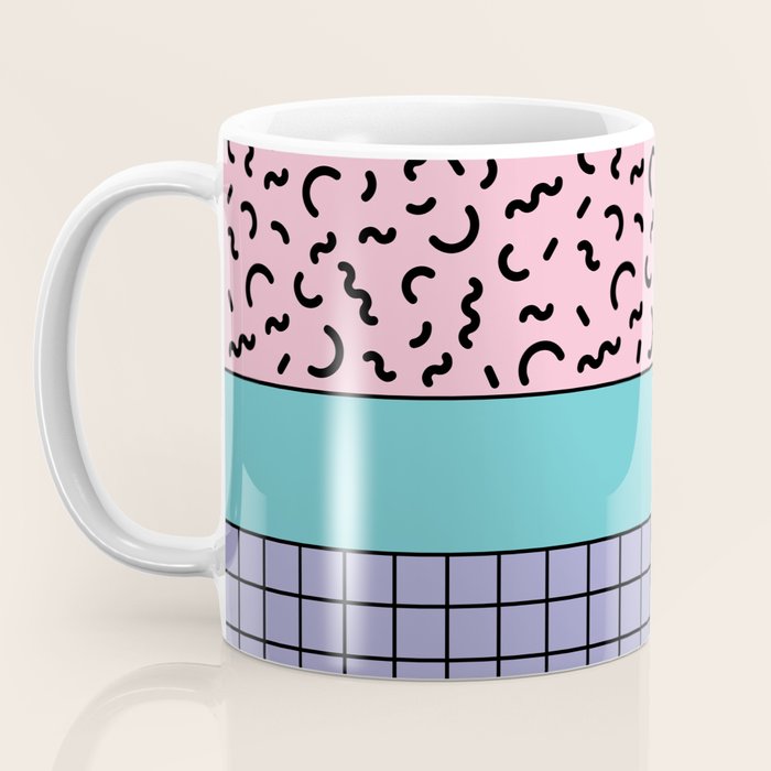 Memphis pattern 61 - 80s / 90s Retro Coffee Mug Gallery Image 3