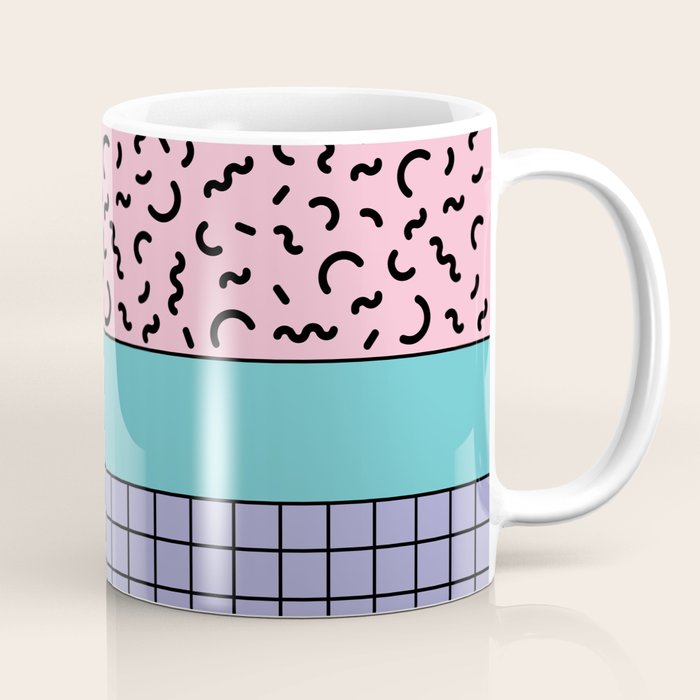 Memphis pattern 61 - 80s / 90s Retro Coffee Mug Gallery Image 1