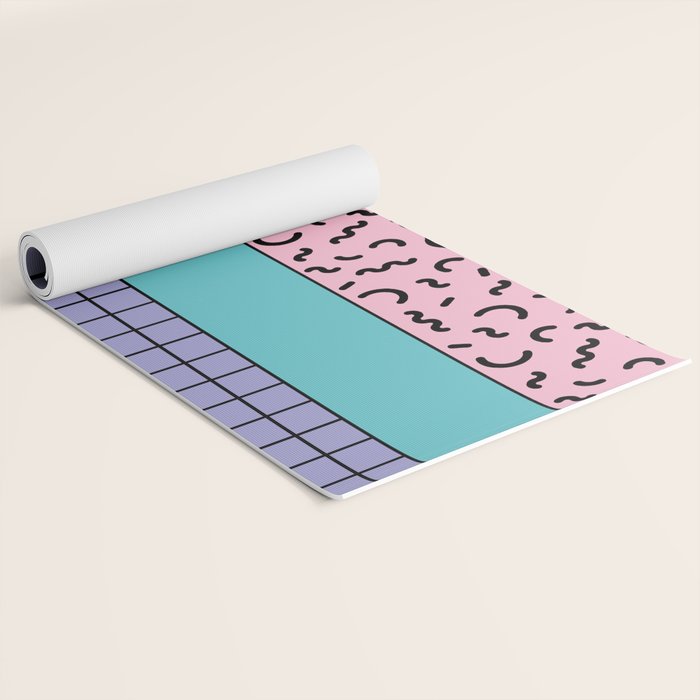 Memphis pattern 61 - 80s / 90s Retro Yoga Mat Gallery Image 2