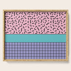 Memphis pattern 61 - 80s / 90s Retro Serving Tray Gallery Image 1