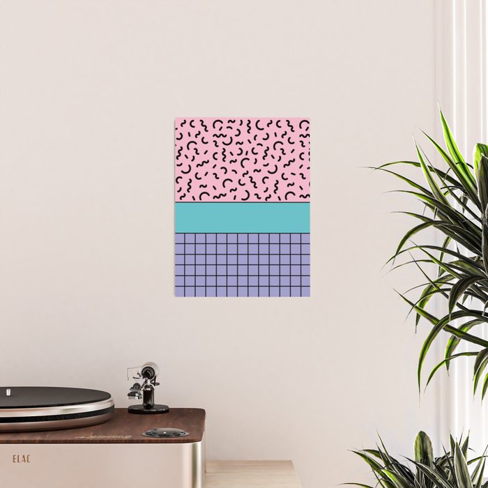 Memphis pattern 61 - 80s / 90s Retro Poster Gallery Image 2