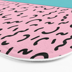 Memphis pattern 61 - 80s / 90s Retro Bath Mat Gallery Image 3